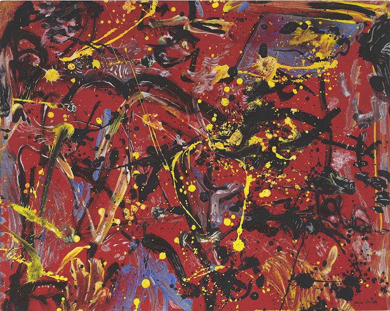 Le Everson Museum Vend Un Pollock D Une Valeur De 15 Millions D Euros   Jackson Pollock Red Composition 1946 Copyright Photo Christies Images Ltd 2020 