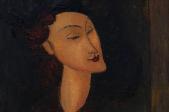 Amedeo Modigliani (1884-1920), (attribué à), Tête de femme, 1917, huile sur toile.  - Crédit : Sprengel Museumg