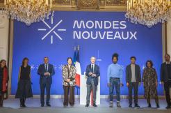 Comité de sélection du programme «&nbsp;Mondes Nouveaux&nbsp;» du ministère de la culture au palais de l'Élysée, novembre 2022. - Crédit : Photo Thibaut Chapotot.