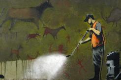 Banksy, Le nettoyage de Lascaux (détail), 2008. - Crédit : Banksy