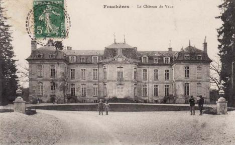 Carte postale ancienne du Château de Vaux - Fouchères (Aube) Phtotographe Louvrier CC BY-SA 4.0