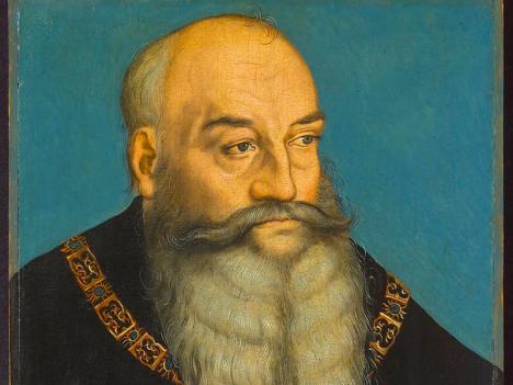 Lucas Cranach l'Ancien et atelier, Portrait de Georges le Barbu, duc de Saxe, 1534. © Allentown Art Museum