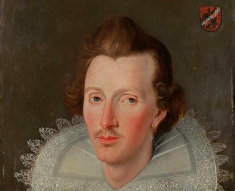 Le portrait conservé par Steven Wadlow, qu'il pense être une représentation de Shakespeare. Courtesy Steven Wadlow.