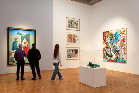 Vue de l'exposition de Paula Rego au Kunstmuseum de Bâle. © Julian Salinas