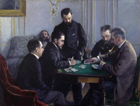 Gustave Caillebotte (1848-1894), La Partie de bésigue, vers 1880, huile sur toile, 125 × 165 cm, Louvre Abu Dhabi. © Department of Culture and Tourism – Abu Dhabi / Photo APF