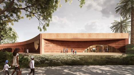 Vue d'architecte du premier bâtiment du Museum of West African Art (MOWAA) à Benin City, Nigéria. © Adjaye Associates