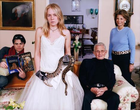 Tina Barney, Family Commisson With Snake (Close Up), 2007. © Tina Barney