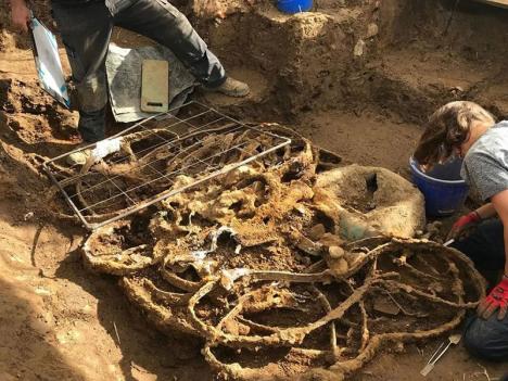 Excavation du site archéologique près du village de Melsonby, dans le Yorkshire © Durham University