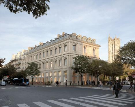 La Chambre des Notaires sur la Place du Châtelet à Paris - vue d'architecte. © Atelier Senzu