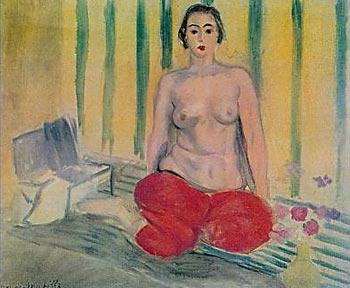 Henri Matisse - Odalisque au pantalon rouge (1925) - Musée d'art contemporain de Caracas - Venezuela