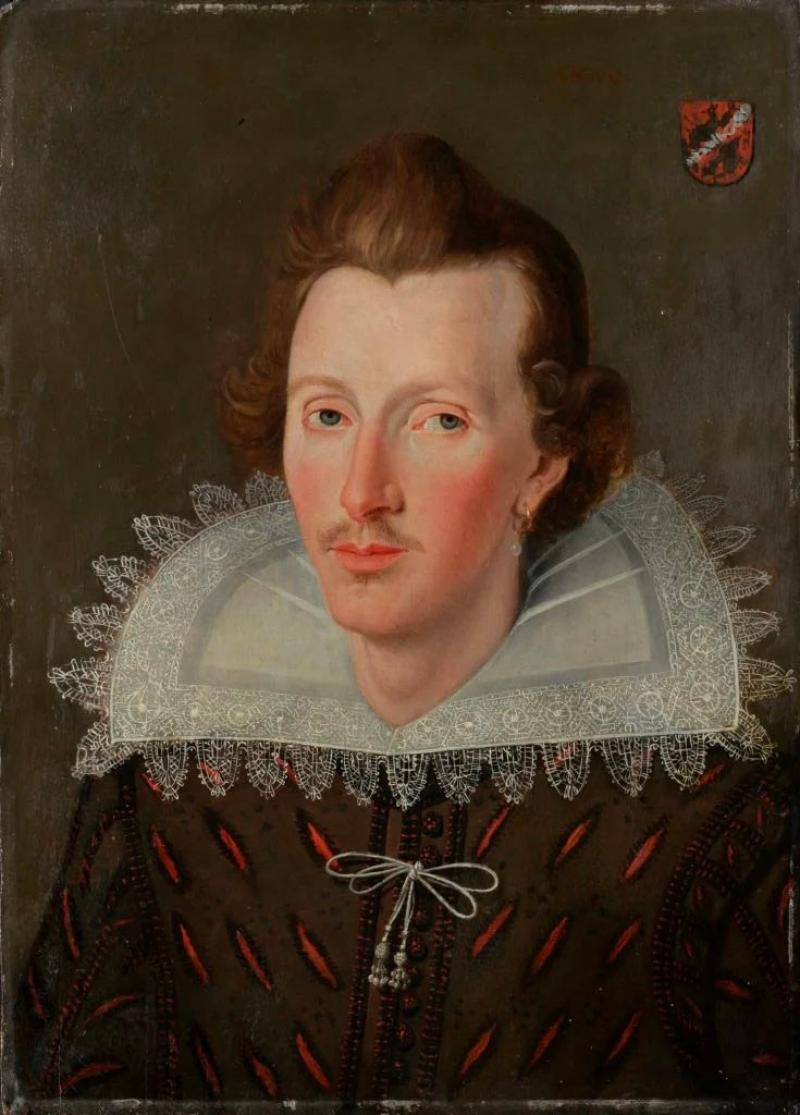 Le portrait conservé par Steven Wadlow, qu'il pense être une représentation de Shakespeare. Courtesy Steven Wadlow.