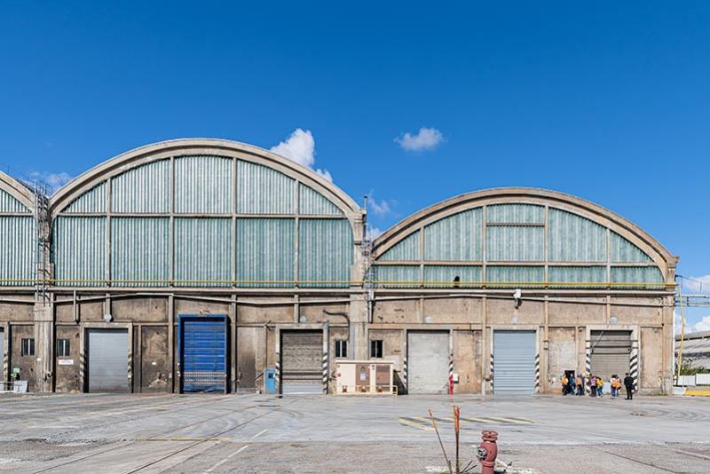 Les Grandes Locos, nouveaux espaces de la Biennale de Lyon. © Métropole de Lyon / Jérémy Cuenin