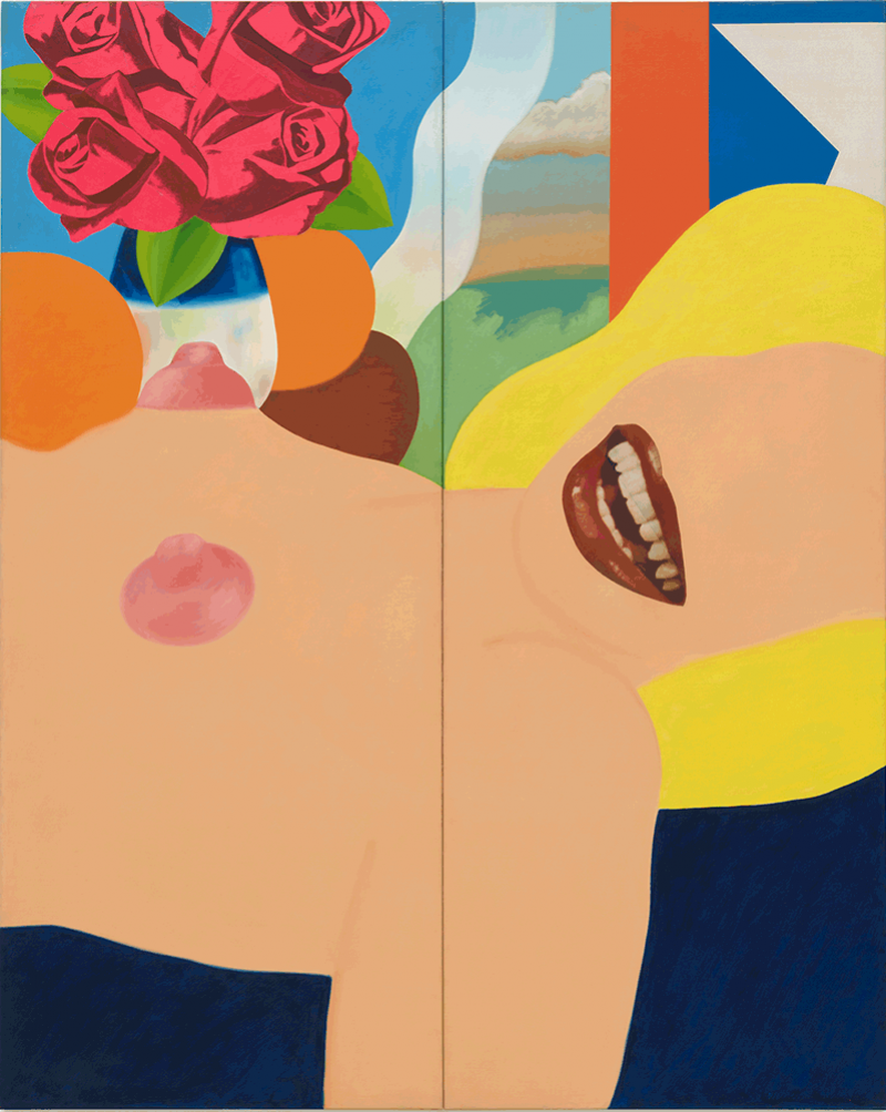 Tom Wesselmann, Great American Nude #53, 1964, huile et collage sur panneau, 304 x 243 cm. © Jeff McLane © The Estate of Tom Wesselmann © Adagp Paris 2024