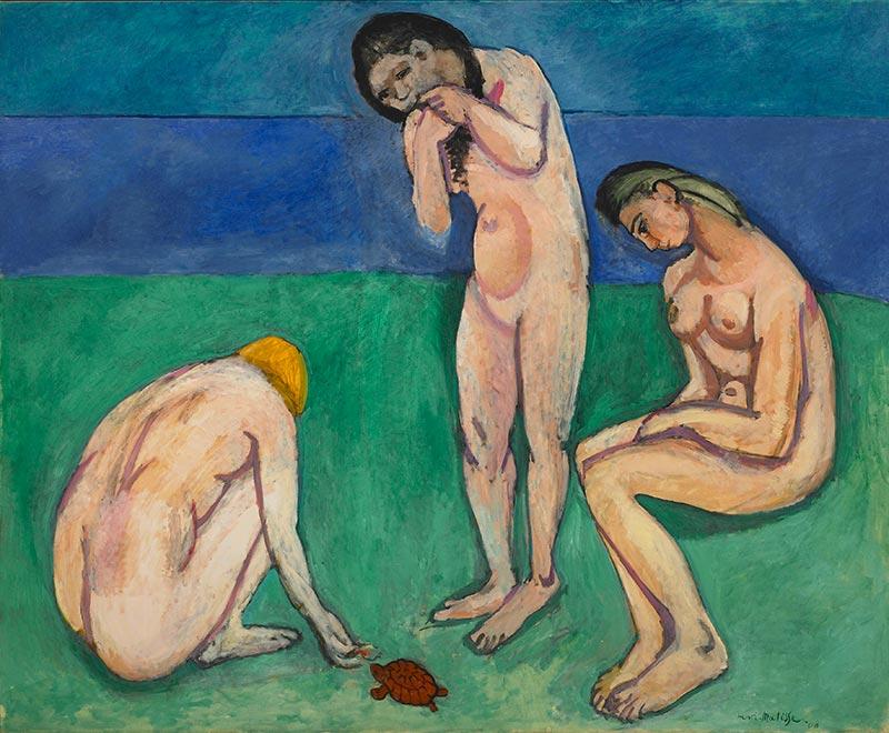 Henri Matisse, Baigneuses à la tortue, 1907-1908, huile sur toile, 181 x 221 cm, Saint Louis Art Museum. © Succession H. Matisse © Saint Louis Art Museum