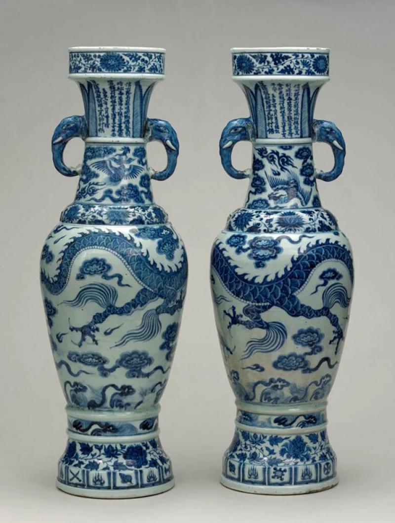 Paire de vases de la collection Percival David. © The Trustees of the British Museum