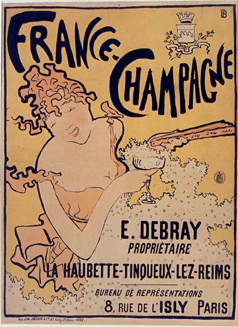 Pierre Bonnard, Affiche publicitaire pour France-Champagne, 1891. © BnF, département des Estampes et de la photographie