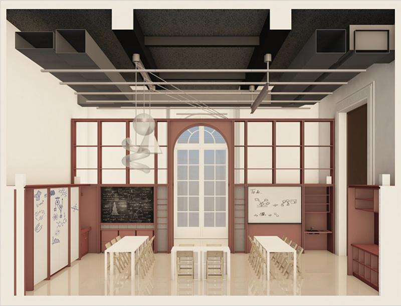 Projection 3D du futur laboratoire « Tester », consacré aux manipulations scientifiques, palais de la découverte © Phileas/Casson Mann/Cros&Patras et Loma