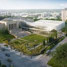 Vue d'architecte du nouveau bâtiment du Joslyn Art Museum, à Omaha (Nebraska). - Crédit : Joslyn Art Museum&nbsp;/ Snohetta & Alley Poyner Macchietto Architecture