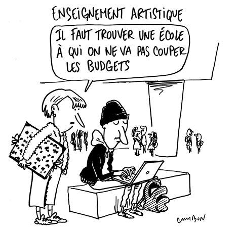 Dessin Humour : Enseignement artistique © Michel Cambon